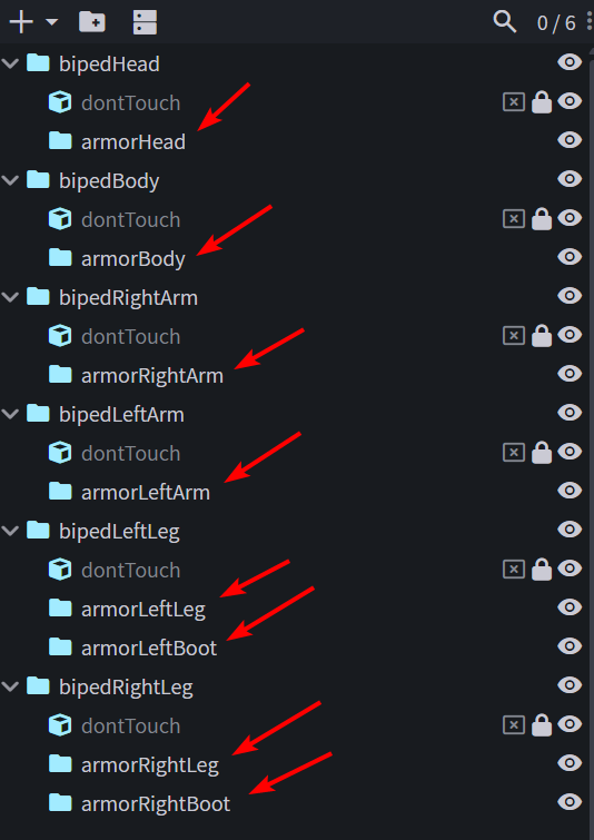 GeckoLib Armor Model Bones