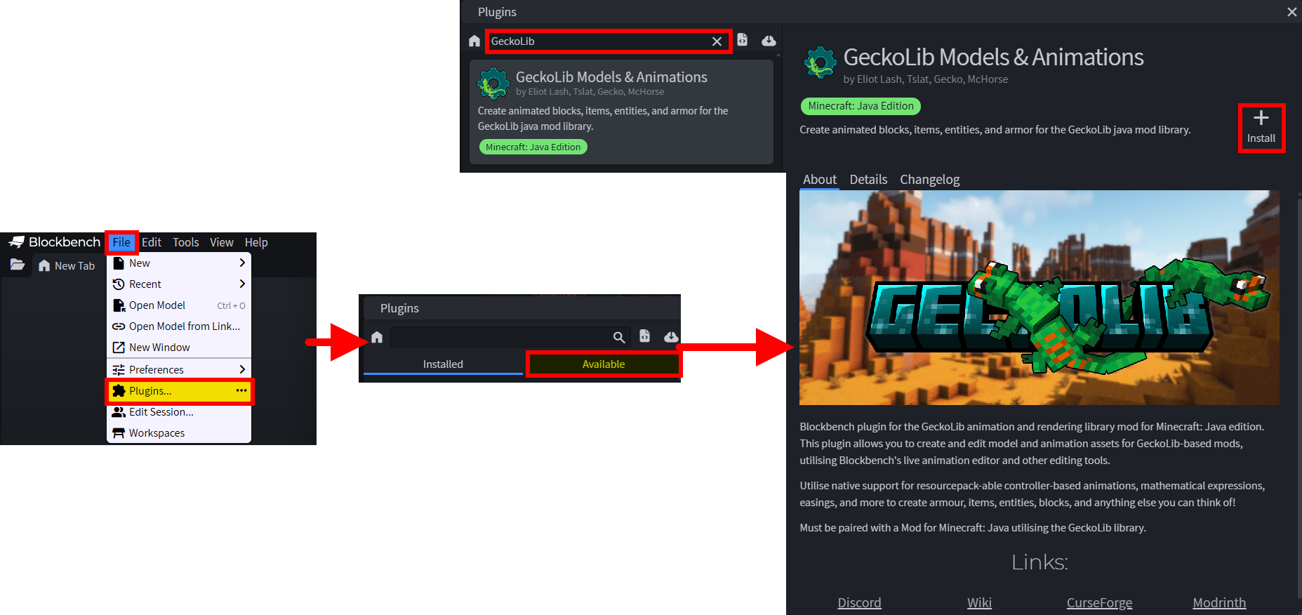 GeckoLib Plugin Installation