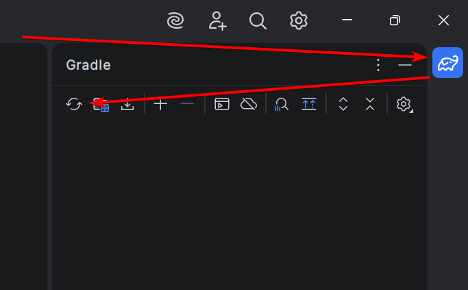 Gradle Refresh Button